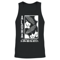 Fresh Hawaiian Style Tshirt Design Hawaii Island Unisex Tank Top - Black – 2