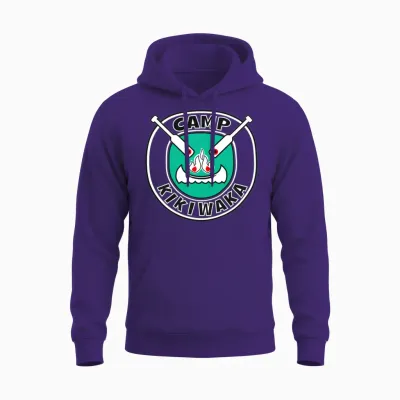 Camp Kikiwaka Logo for Red Unisex Hoodie - Purple