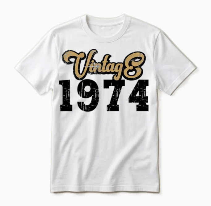 1974 Vintage Unisex T-Shirt in White