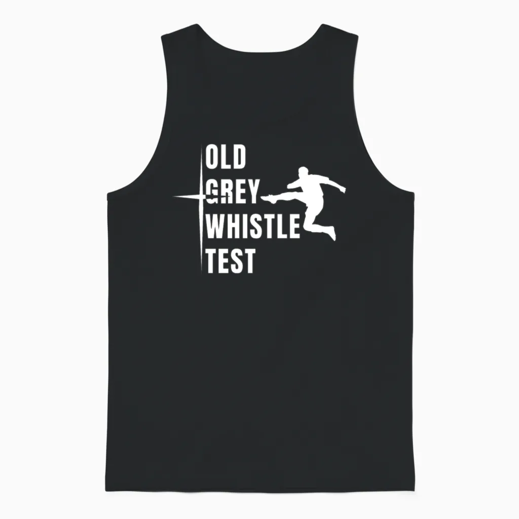Old Grey Whistle Test Unisex Tank Top in Black