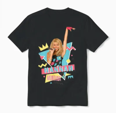Disney Hannah Montana 90s Unisex T-Shirt - Black