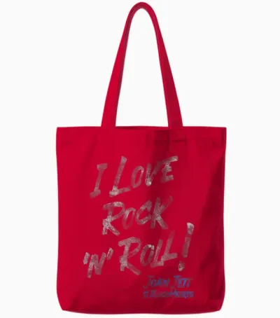Joan Jett Et Les Blackhearts - J'adore Le Rock 'n' Roll Tote Bags - Red