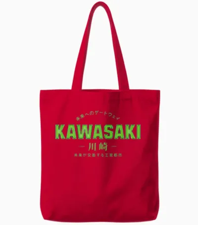 Kawasaki Kanji Design – for Men and Women Tote Bags - Red