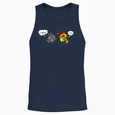 The Chicken and the Pussy Unisex Tank Top - Navy