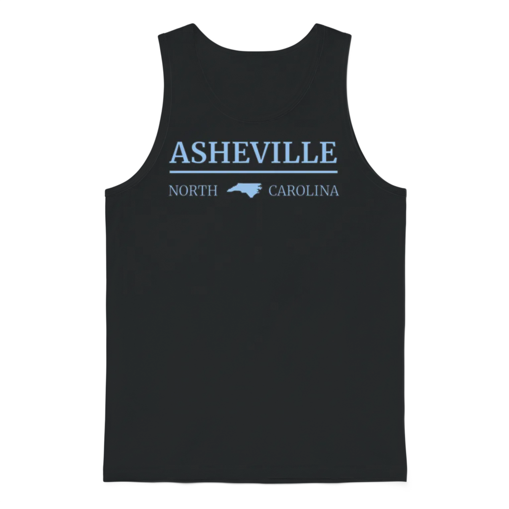 Asheville North Carolina Blue Ridge Mountains Nc Unisex Tank Top - Black