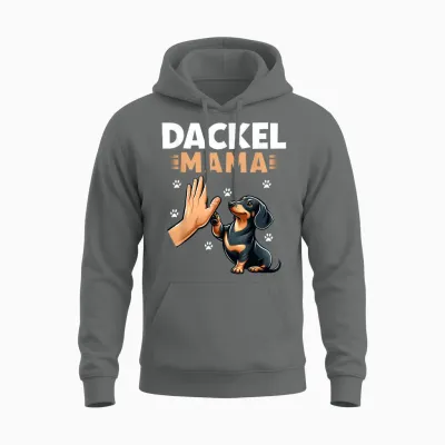 Dackel Mama Rauhaardackel Teckel Hund Lustiges Motiv Unisex Hoodie - Graphite Heather