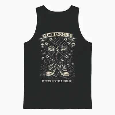 Elder Emo Club Punkrock Mit Gebrochenem Herzen Unisex Tank Top - Black
