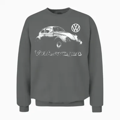 Volkswagen Beetle Spray Paint T-Shirt, Black Unisex Sweatshirt - Graphite Heather