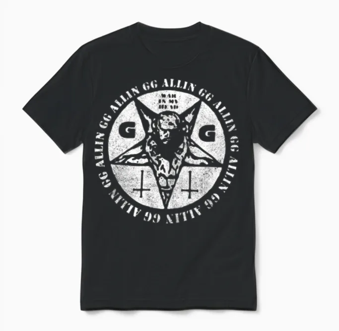 Gg Allin Unisex T-Shirt in Black