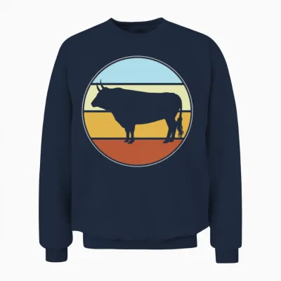 Bull Retro Unisex Sweatshirt - Navy
