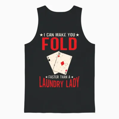 Poker Unisex Tank Top - Black