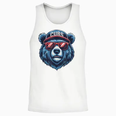 Style Cubs Name Retro for Men Women Kids Girl Unisex Tank Top - White