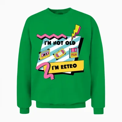 90s Retro Unisex Sweatshirt - Irish Green