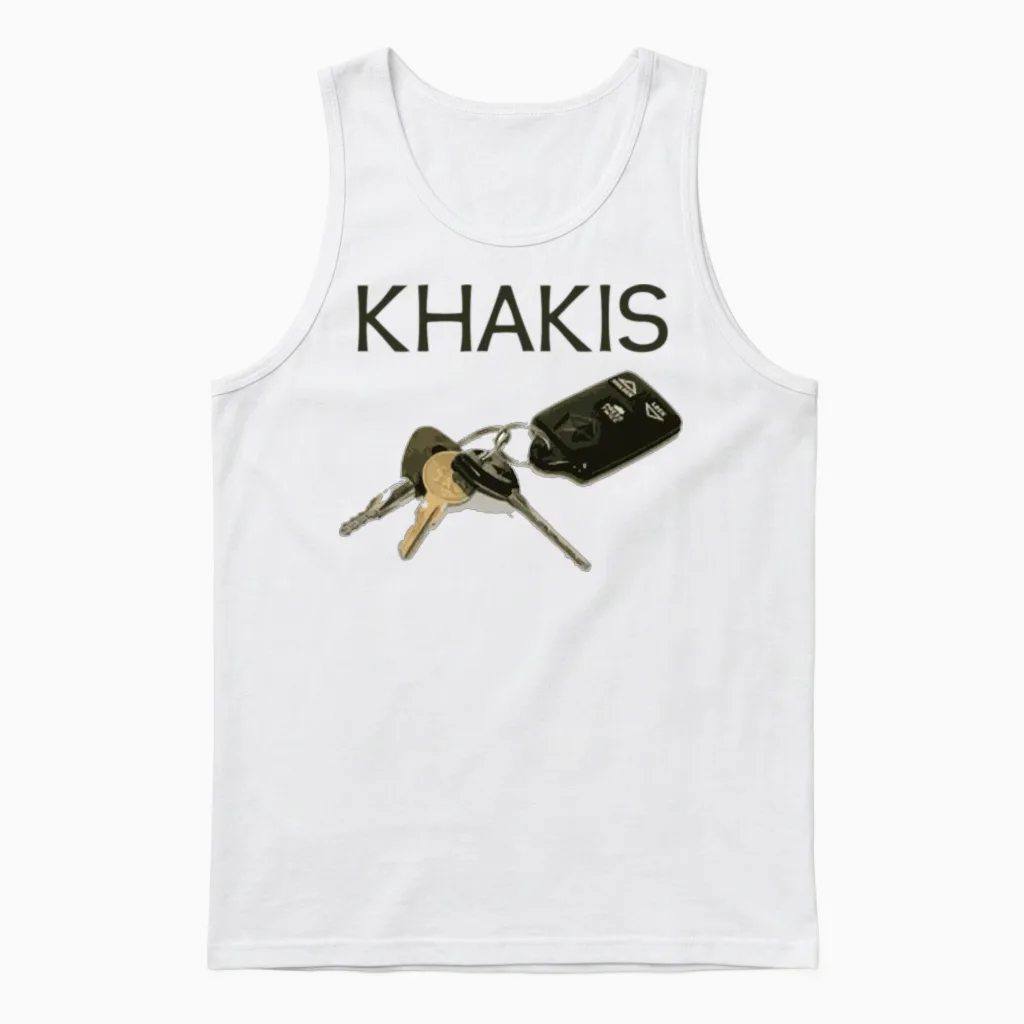 Funny Boston Accent Car Keys Unisex Tank Top in White