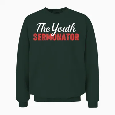 The Youth Sermonator Funny Youth Pastor Teen Unisex Sweatshirt - Forest