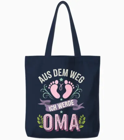 Aus Dem Weg Ich Werde Oma - Weg Oma Verkündung Tote Bags - Navy