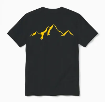 Mountain Scenery / Mountains Unisex T-Shirt - Black