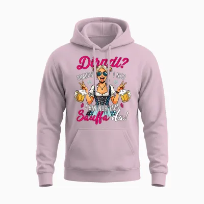 Passend Für Oktoberfest Outfit Damen Trachtenshirt Trachten Unisex Hoodie - Light Pink