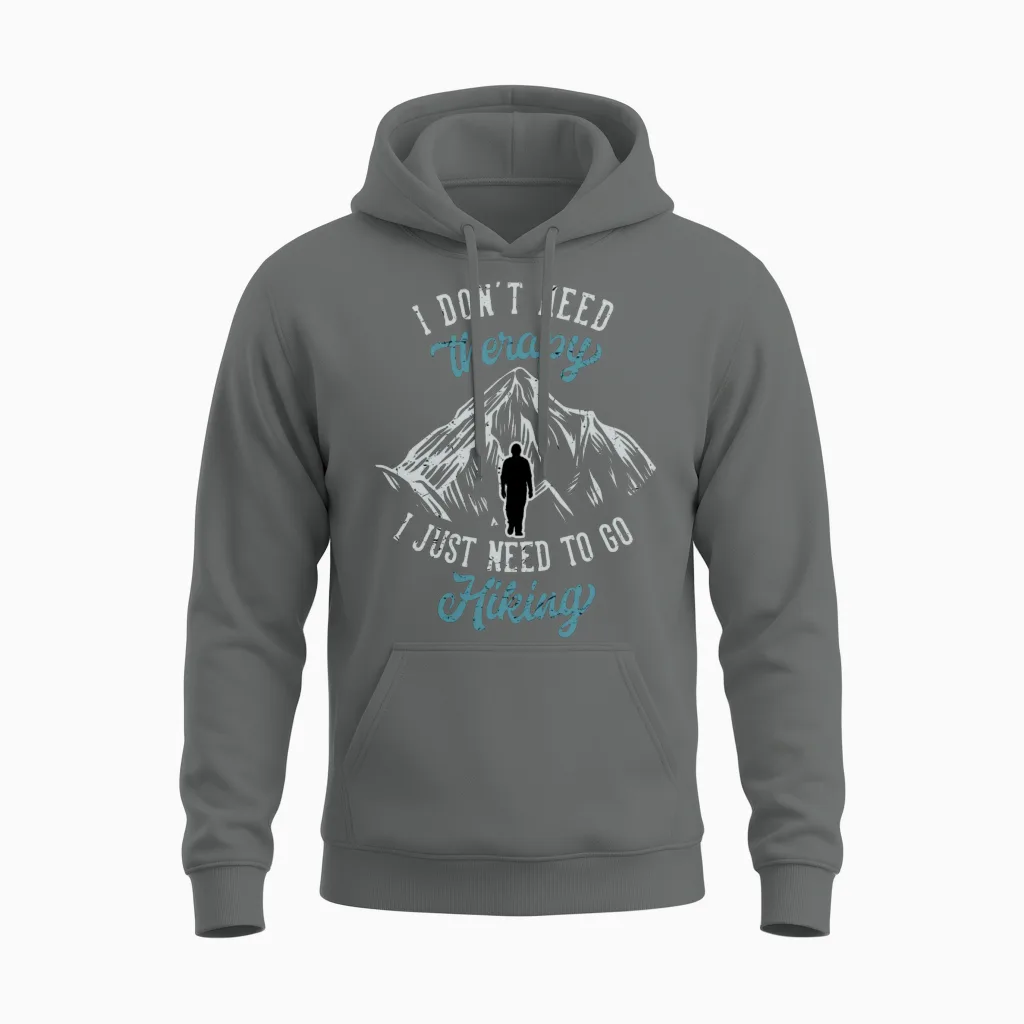 Hiking & Outdoors Gift Unisex Hoodie in Graphite Heather