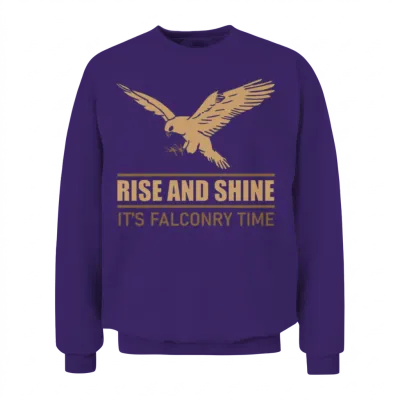 Falconry Falcon Bird Lover Gift Unisex Sweatshirt - Purple
