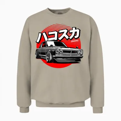 Japanese Racing Car Jdm Tokyo Japan Drift Unisex Sweatshirt - Sand