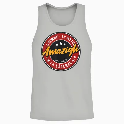 Amazigh Man Myth Legend Gift Idea Kabyle Humor Unisex Tank Top - Ash