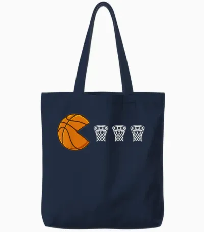 Basketball Hoops Basketball Player Tote Bags - Navy