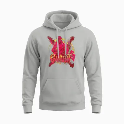 Marvel X-Men Gambit Retro 90s Unisex Hoodie - Ash