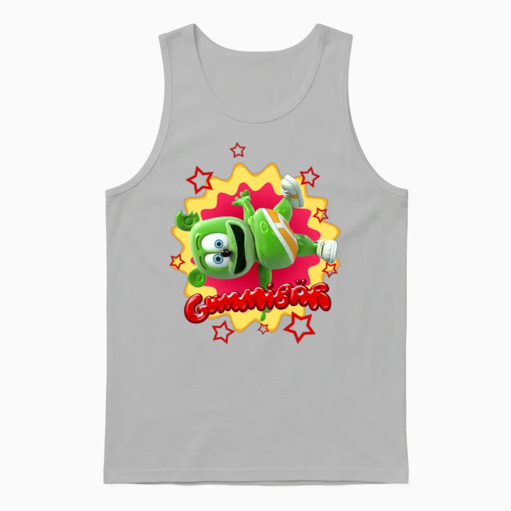 Gummibär Starburst Unisex Tank Top in Ash