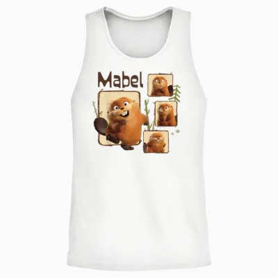 Disney and Pixar's Hoppers Beaver Mabel Tanaka Unisex Tank Top - White