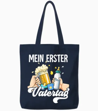 Mein Erster Vatertag Tote Bags - Navy