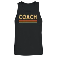 Coach Retro Vintage Funny Unisex Tank Top - Black – 2