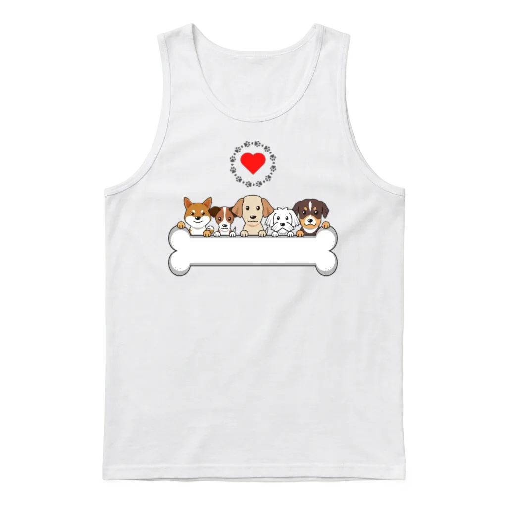 Dog Lover โ Lovers Unisex Tank Top - White