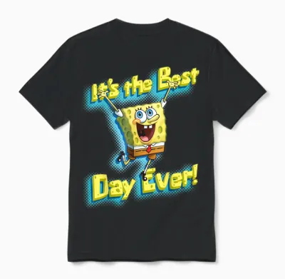 Spongebob Squarepants It's the Best Day Ever! Unisex T-Shirt - Black