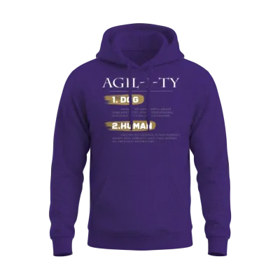 Agility Dog Training Unisex Hoodie - Purple