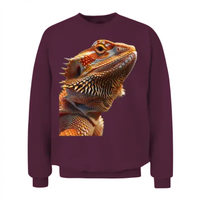 Bearded Dragon Unisex Sweatshirt - Maroon