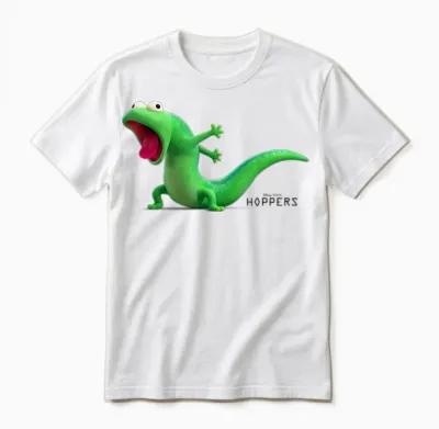 Disney Pixar Hoppers Tom Lizard Coughing Funny Movie Scene Unisex T-Shirt - White