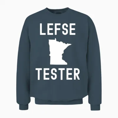 Lefse Tester Funny Norwegian Treat Unisex Sweatshirt - Dark Heather