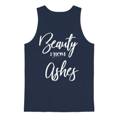 Beauty from Ashes Unisex Tank Top - Navy