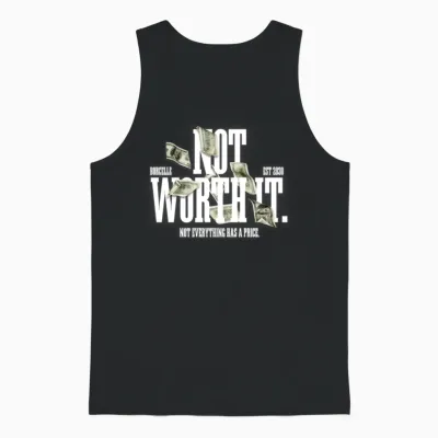 Not Everything Has a Price | Money Unisex Tank Top - Black