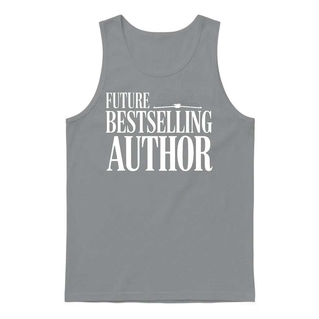 Future Bestselling Author Unisex Tank Top - Sport Grey