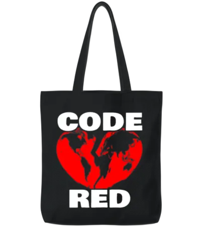 Code Red for Humanity Tote Bags - Black
