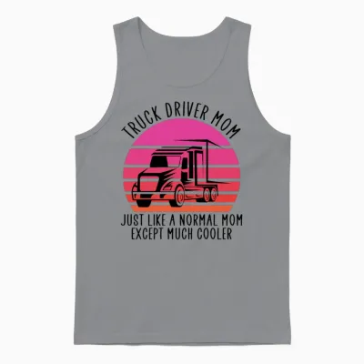 Truck Driver Mom Unisex Tank Top - Sport Grey