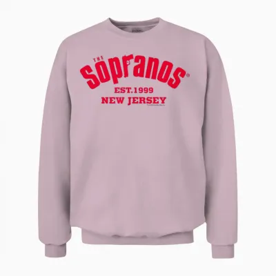 The Sopranos 1999 New Jersey Adult Unisex Sweatshirt - Light Pink
