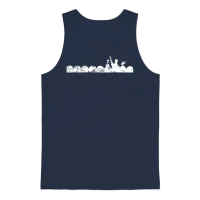 Mystery Science Theater 3000 Vintage Dark Unisex Tank Top - Navy – 1