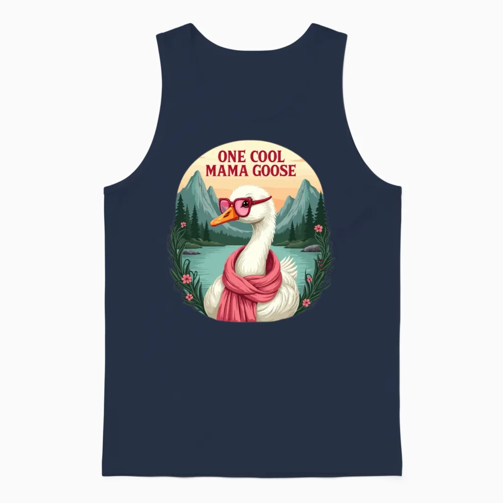 Special Mother's Day Gift for Moms, Grandmas, Unisex Tank Top in Navy