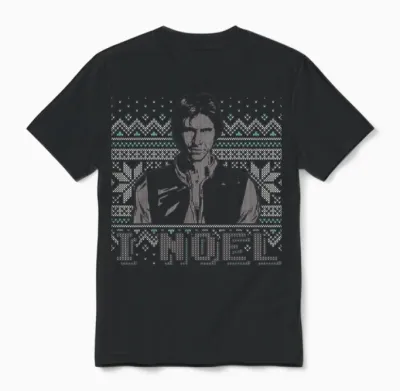 Star Wars I Noel Han Solo Holiday Humor Christmas Unisex T-Shirt - Black