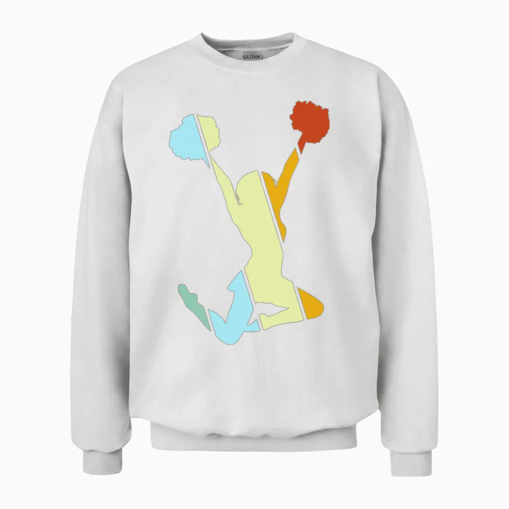 Cheerleading Retro Unisex Sweatshirt in White