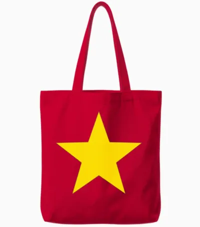 Star – Bestseller Sale Design for Fashion & Access Tote Bags - Red