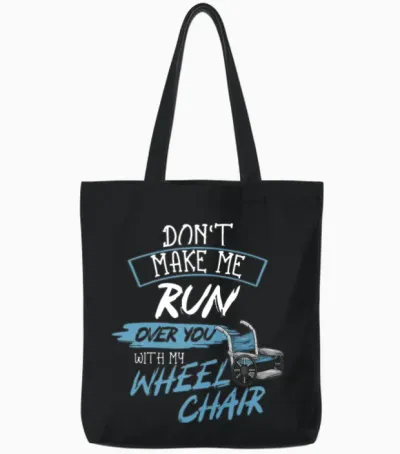 Wheelchair Handicap Tote Bags - Black